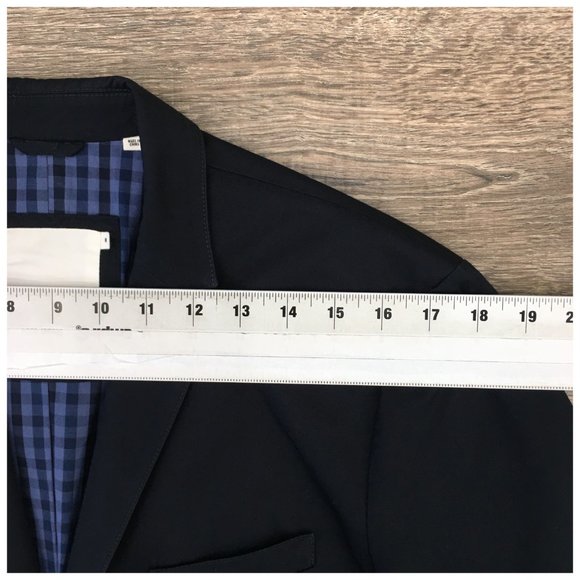 Ben Sherman Mens Blazer Sport Coat Two Button Jacket Cotton Size 38R Casual Suit - Picture 10 of 13